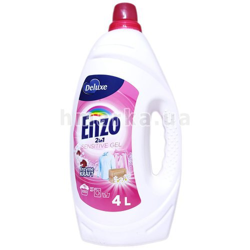 Фото Гель для прання Enzo Sensitive 2 в 1 гіпоалергенний, на 100 прань, 4 л № 1