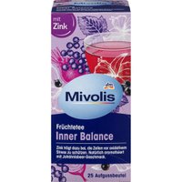 Чай фруктовий Mivolis Внутрішній баланс з цинком (25 пакетиків), 50 г