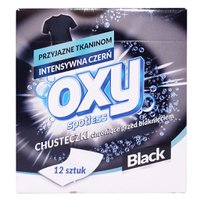 Серветки для прання для чорних тканин OXY Інтенсивний чорний, 12 шт