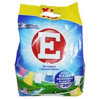Пральний порошок E для білих та світлих тканин, на 50 прань, 3 кг