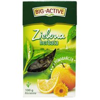 Чай зелений Big - Active Herbata Zielona з апельсином та календулою крупнолистовий, 100 г