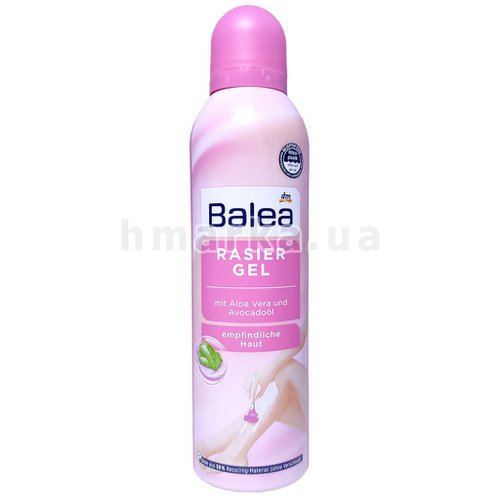 Фото Жіночий гель для гоління Balea з алоє і олією авокадо, 200 мл № 1
