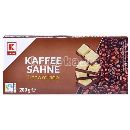 Фото Шоколад K-Classic Kaffee Sahne со вкусом кофе, 200 г № 1