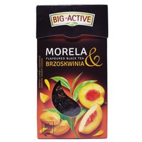 Чай чорний Big - Active Morela з персиком та нагідками, 80 г
