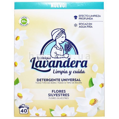 Фото Універсальний засіб для прання Lavandera Польові квіти, на 40 прань, 2.2 кг № 1