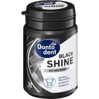 Жувальна гумка Dontodent Black Shine з активованим вугіллям, 50 шт