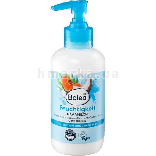 Фото Молочко для увлажнения волос Balea с ароматом кокоса, 200 мл № 1