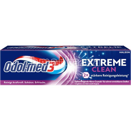 Фото Зубна паста Odol med 3 Extreme Clean, 75 мл № 3
