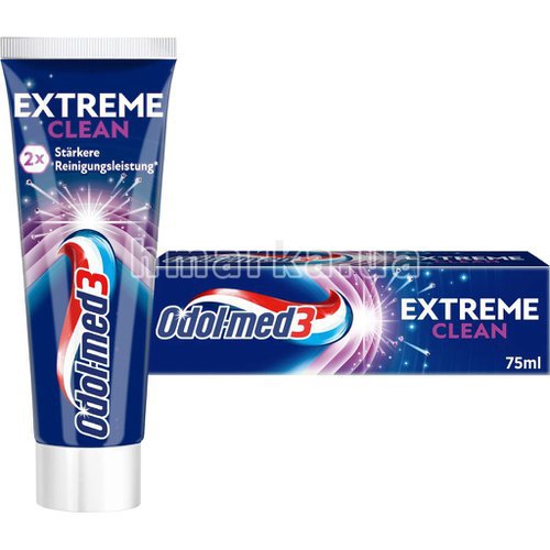 Фото Зубна паста Odol med 3 Extreme Clean, 75 мл № 1