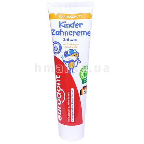 Фото Зубная паста для детей от 2 до 6 лет Eurodont, 100 мл № 1