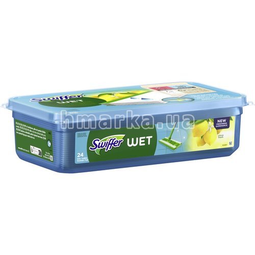 Фото Запасна упаковка вологих серветок для підлоги Swiffer з ароматом цитрусових, 24 шт № 2