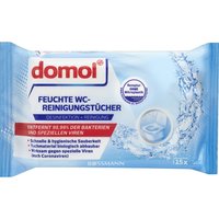 Влажные салфетки для чистки и дезинфекции туалета Domol, 15 шт.