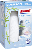 Освежитель воздуха мини-спрей Domol Fresh & Pure, стартовый набор, 25 мл