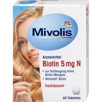 Вітамін Биотин 5 мг Mivolis, 60 капсул