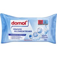 Универсальные влажные салфетки Domol для уборки Чистая свежесть, 50 шт.