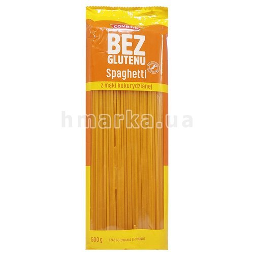 Фото Безглютенові спагетті з кукурузного борошна Combino, 500 г № 1