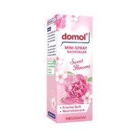 Освежитель воздуха Domol мини-спрей Сладкие цветы, запаска, 25 мл