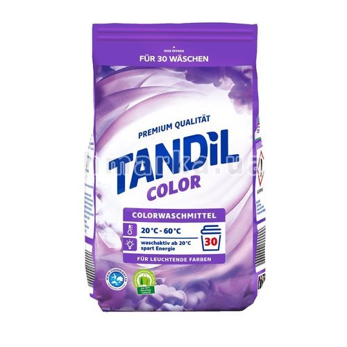 Фото Пральний порошок для кольорових речей Tandil Color 30 прань, 2.025 кг № 1