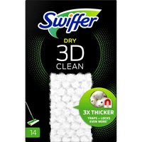 Сухі ганчірки  Swiffer Dry 3D Clean, 14 шт