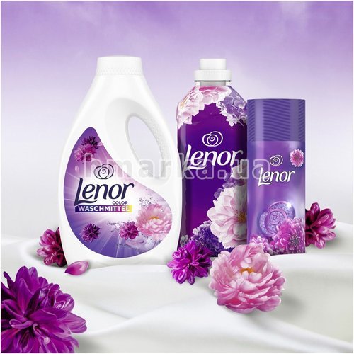 Фото Потужний пральний засіб для кольорової білизни Lenor Квітка Аметист, 19 прань, 1045 мл № 4