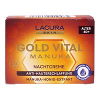 Нічний крем LACURA Gold Vital 60+ з екстрактом меду мануки, 50 мл
