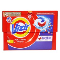 Капсулы для стирки цветных и светлых вещей Vizir Platinum Pods, 25шт