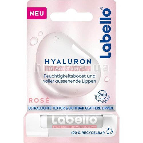 Фото Средство для губ Labello Hyaluron Moisture Rosé, 4,8 г № 3