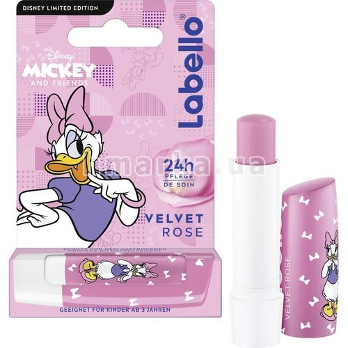 Фото Бальзам для губ Labello Disney Edition Бархатная роза, 4.8 г № 1