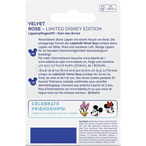 Фото Бальзам для губ Labello Disney Edition Бархатная роза, 4.8 г № 3