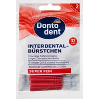 Щетки межзубные Dontodent (красные), 2-3 мм ISO 2, 32 шт.