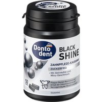 Жевательная резинка Dontodent Black Shine с активированым углем, 50 шт