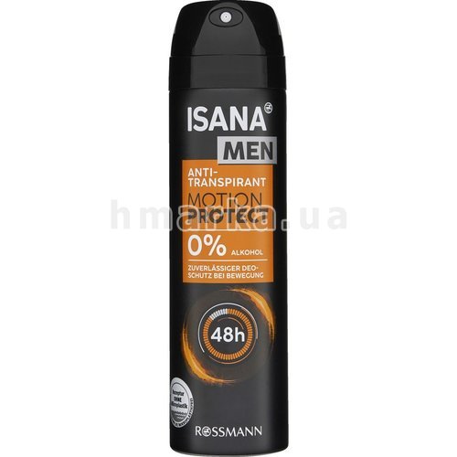 Фото Мужской антиперспирант Isana Men Motion Protect, 150 мл № 1