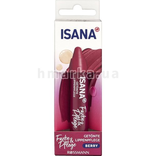 Фото Бальзам-стик для губ Isana Care Berry, 3,3г № 1