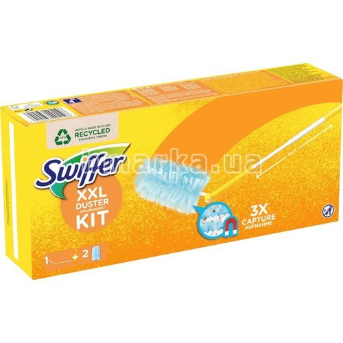 Фото Стартовый набор пыльников-магнитов Swiffer XXL, 1 держатель(90 см) + 2 насадки № 3