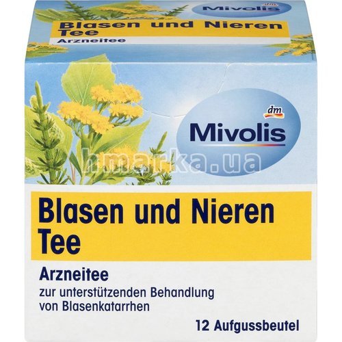 Фото Чай лікувальнй Mivolis сечовий та нирковий (12 пакетиків), 18 г № 1