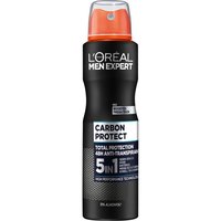 Чоловічий антипреспірант-спрей L'Oreal Men Expert Carbon Protect 5 в 1, 150 мл