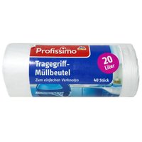 Мешки для мусора с ручками Profissimo на 20л, 40 шт.