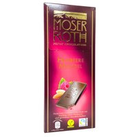 Молочный шоколад Moser Roth с малиновым пюре и кусочками миндаля, 125 г