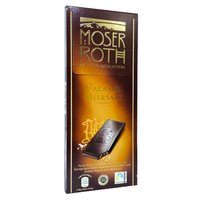 Темный шоколад Moser Roth с кусочками карамели и морской солью, 125 г