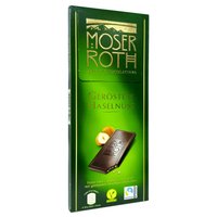 Темный шоколад Moser Roth с кусочками смаженного фундука, 125 г