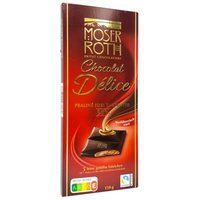 Темный шоколад Moser Roth Delice с тонкой начинкой пралине, 50% какао, 150 г