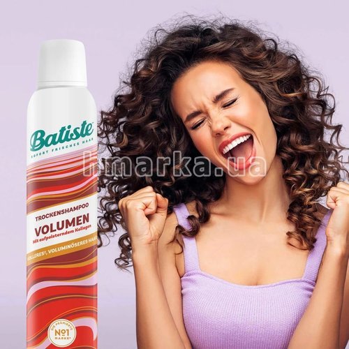 Фото Сухий шампунь з авокадо та кератином Batiste Volumen, 200 мл № 3