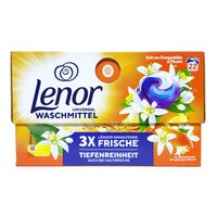 Універсальні капсули для прання Lenor Апельсиновий цвіт та Персик, 22 шт