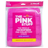 Високоабсорбуючі серветки для чищення The Pink Stuff з мікрофібри, 3 шт