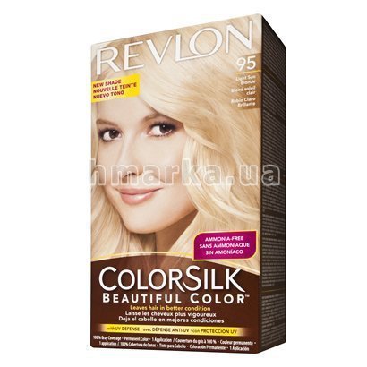 Фото Фарба для волосся Revlon ColorSilk 95 "Світлий сонячний блондин", 100 мл № 1