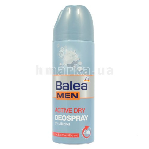 Фото Дезодорант аэрозольный мужской Balea "Active Dry", 200 мл № 1