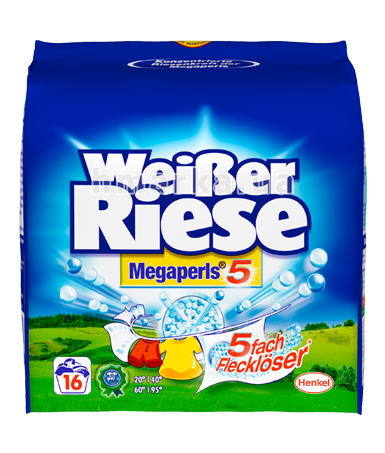 Фото Пральний порошок Weisser Riese "Megaperls 5" універсальний, 1.012 кг № 1