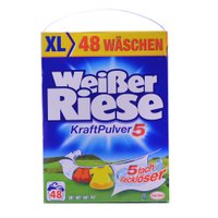 Стиральний порошок Weisser Riese "Kraft Pulver 5" универсальный, 3.36 кг