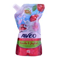 Крем-мило рідке Aveo "Вишневий йогурт" заправка, 500 мл