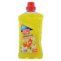 Средство для мытья полов W5 "Лимонная свежесть" универсальное, 1.25 л